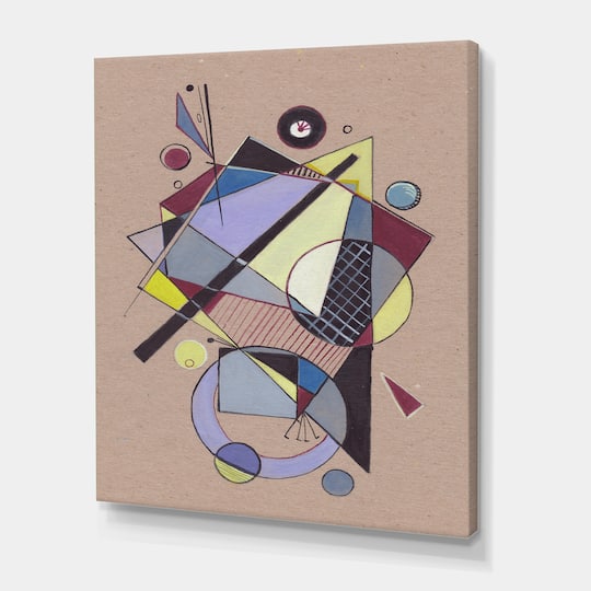 Designart - Colored Geometric Abstract Compositions IV